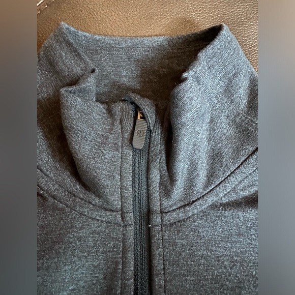 Lululemon Extra Mile 1/2 Zip - Heathered Nocturnal Teal / Black - Picture 9 of 11